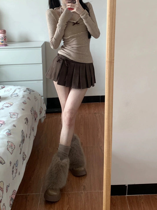 Halter Lace V-neck Sweater Women's Spring