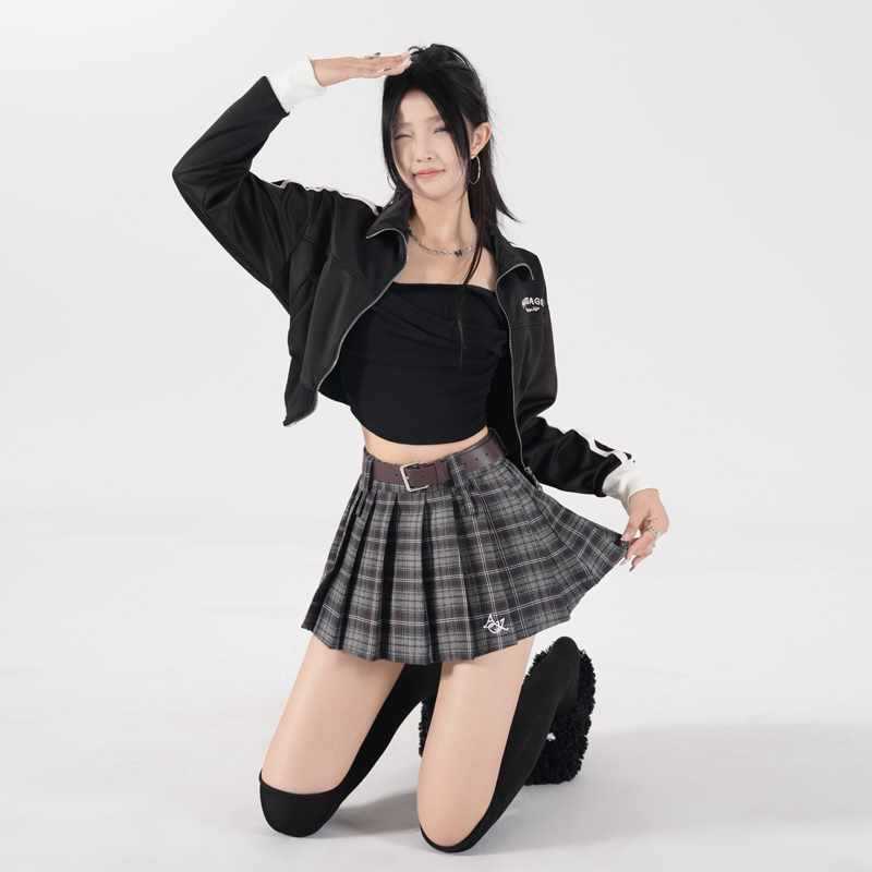 New High Waist American Retro A- Line Skirt Short